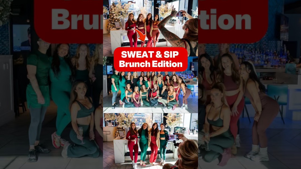 Sweat & Sip #brunch Edition #community #groupworkout #winterwellness