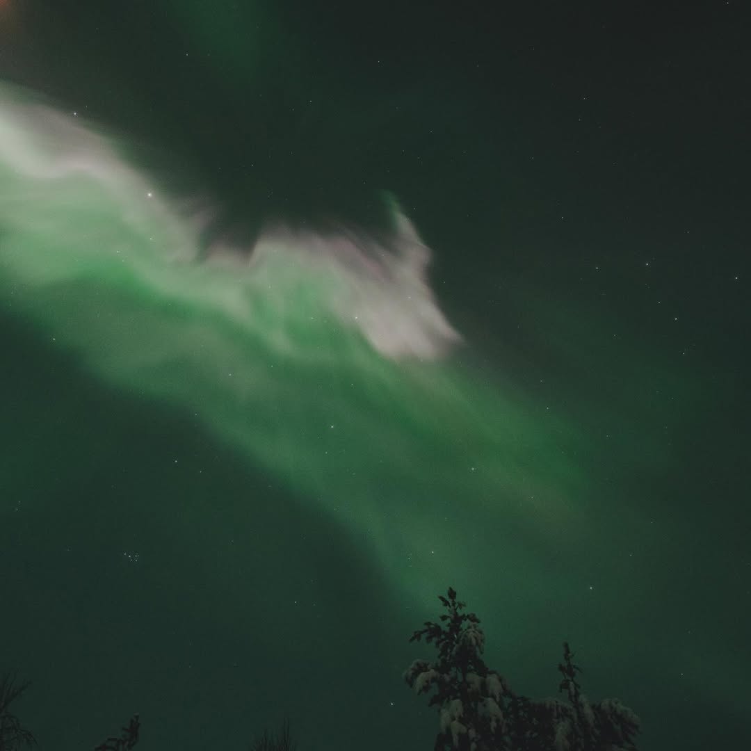 It’s really something else when you see the aurora borealis like this, shimmering across the sky