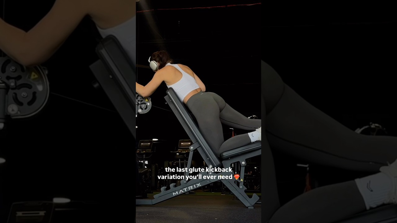 Braced incline glute kickbacks